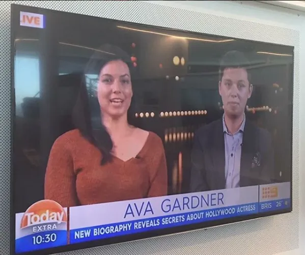 Appearing on Today Extra in Australia, live from London. We had to film at 1:30 am!